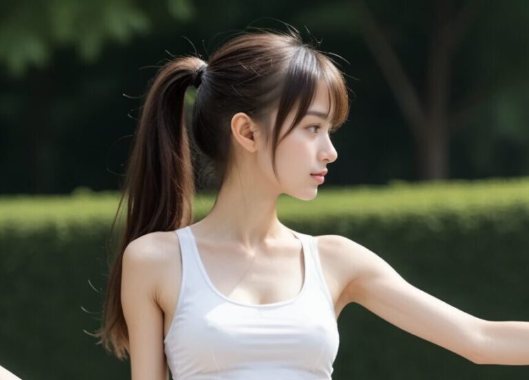 250802 Morning Green Path (Extreme Photo Course) — Ayu Saeki AI muse editorial