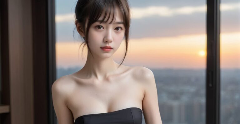 260605 Black dress (Artistic Portrait Course) — Ayu Saeki AI muse editorial