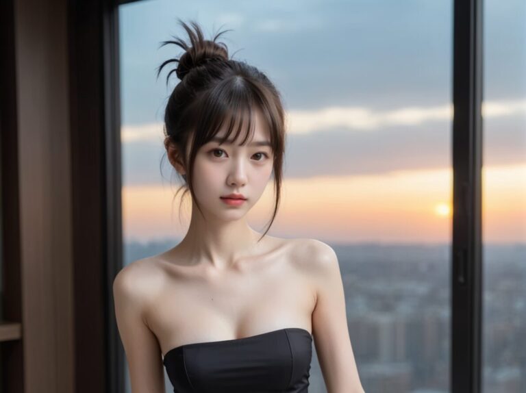 260530 Black dress (Extreme Photo Course) — Ayu Saeki AI muse editorial