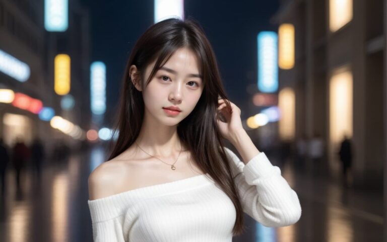 260515 Night City (Artistic Portrait Course) — Ayu Saeki AI muse editorial
