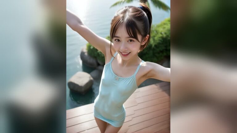 Summer Dress Photoshoot Ideas by the Pool: 8 Clips by AI Model Ayu Saeki – 260329 — Ayu Saeki AI muse editorial
