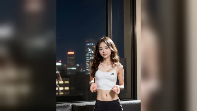 City Lights Photoshoot Ideas in Loungewear: 8 Clips by AI Model Ayu Saeki – 260420 — Ayu Saeki AI muse editorial
